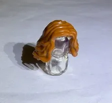 Lego Minifigure Hair Wig Part Woman Girl Dark Orange Long New City No 106