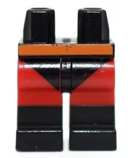 LEGO Minifigure Legs Black Leotard red orange Mr Incredible series 1 cmf 6147309