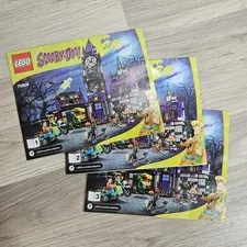 Lego Scooby Doo Mystery Mansion MANUALS ONLY Instruction Booklet