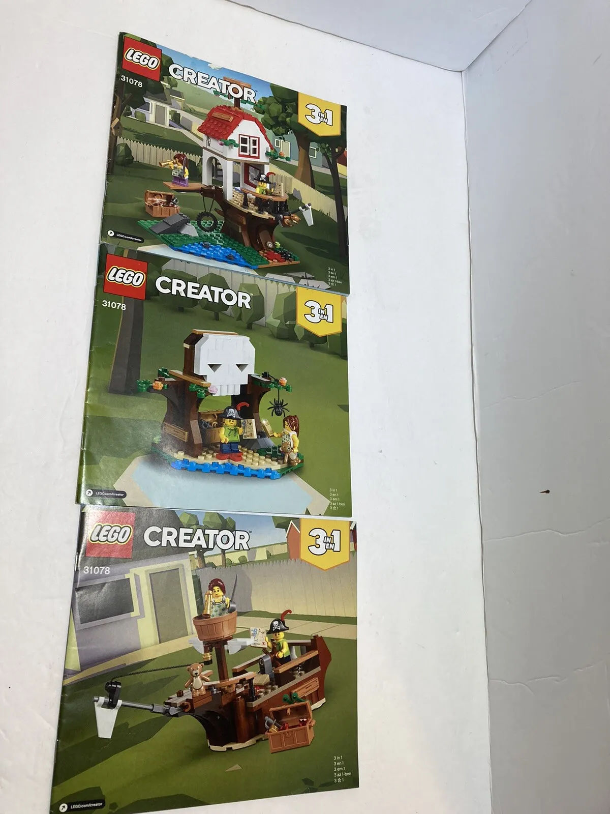 Lego 31078 Creator 3 In 1 Instruction Manual Books Only Lot Of 3