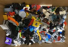 LEGO: 5 Lbs, 14 oz Bulk Lot of Mixed Parts, Technic, Rails, Connectors, more...