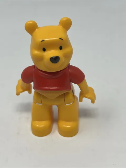 Lego Duplo Disney WINNIE THE POOH BEAR FIGURE Minifig Plastic Toy Sits Ville