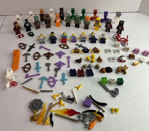 LEGO Mixed Minifigure Lot Minecraft,Venom,Iron Man, Etc.