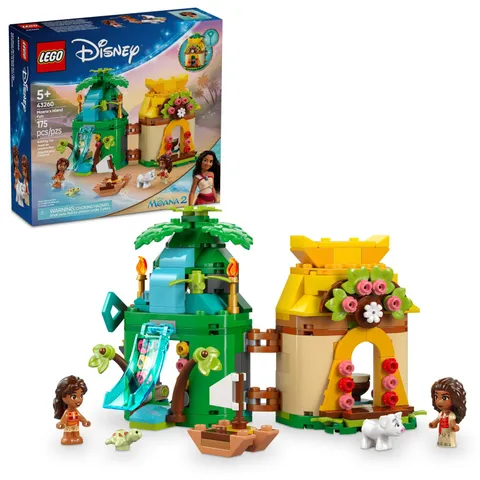 LEGO Disney Moana's Island Fun Building Toy Playset - Princess Multicolor