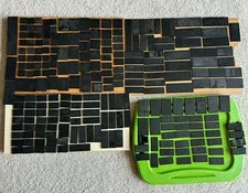 LEGO Lot Black Plates Flat