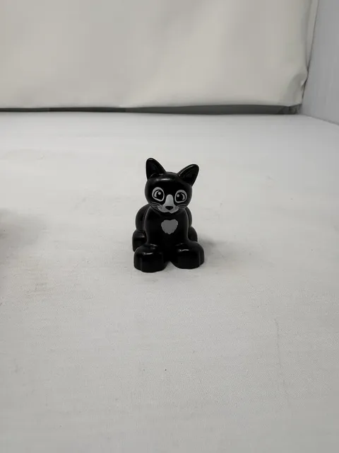 Lego Duplo Black Cat Figure Pet Animal Replacement Minifigure Miniature
