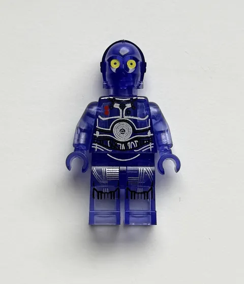 Lego Custom Star Wars GCC C-3PO Prototype Holo Droid Transparent Purple LC