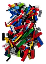 300 Assorted Flat Building Bricks Plates Pieces Bulk Lot Legos Mixed Colors