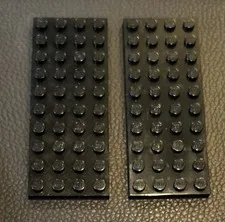 LEGO Parts 3030 Lot of 2 Black 4x10 Flat Plate Baseplate