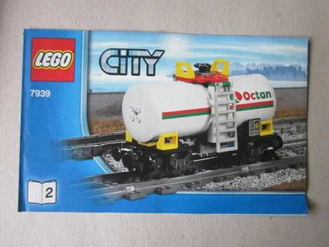 Lego City Building Instructions Instruction 7939-2 Train Tanker Truck