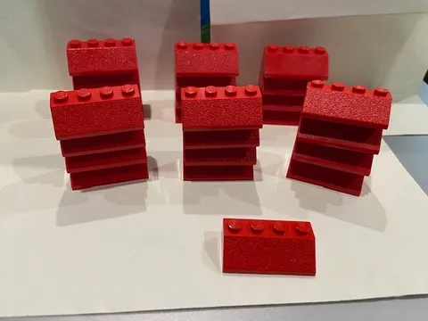 180 Red Lego Roof & Slope Pieces
