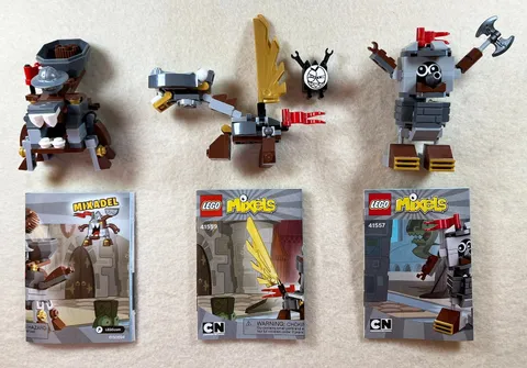 Lego Mixels Series 7 Set: Camillot, Mixadel, Paladum, Excellent Condition