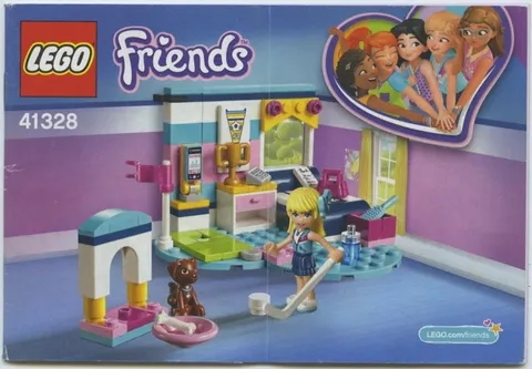 Lego Friends Stephanie's Bedroom (41328) Instructional Manual Booklet Only 