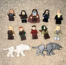 Lego The Hobbit/Lord of the Rings minifigure lot w/ wargs Thorin & more