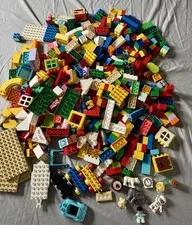 Huge Lot 10+ Pounds Genuine LEGO Duplo Building Blocks Some Vintage Preschool