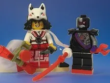 WARRIOR NINDROID NINJAGO LEGO + AKITA WOLF ( p) D