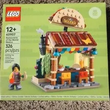 LEGO Restaurants of the World: Mexico (40907) Taqueria Taco Stand - NEW