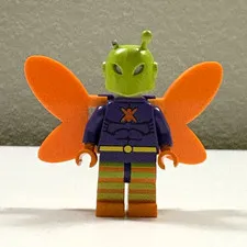 Lego Batman killer moth custom minifigure BROKEN ANTENNA