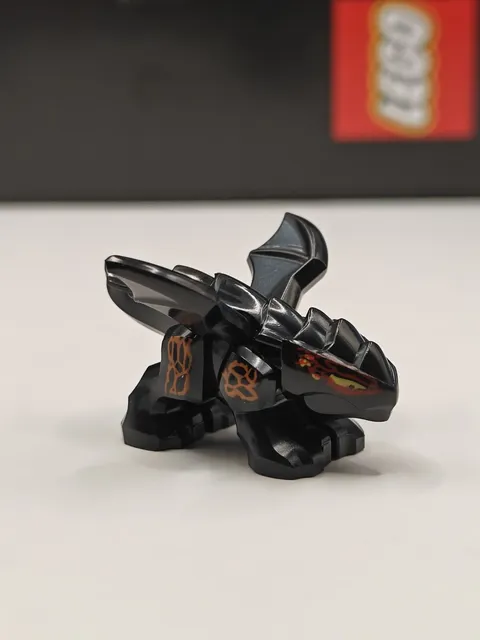 NEW Ninjago Baby Shadow Dragon (Onyx) Custom Lego Minifigure Dragons Rising