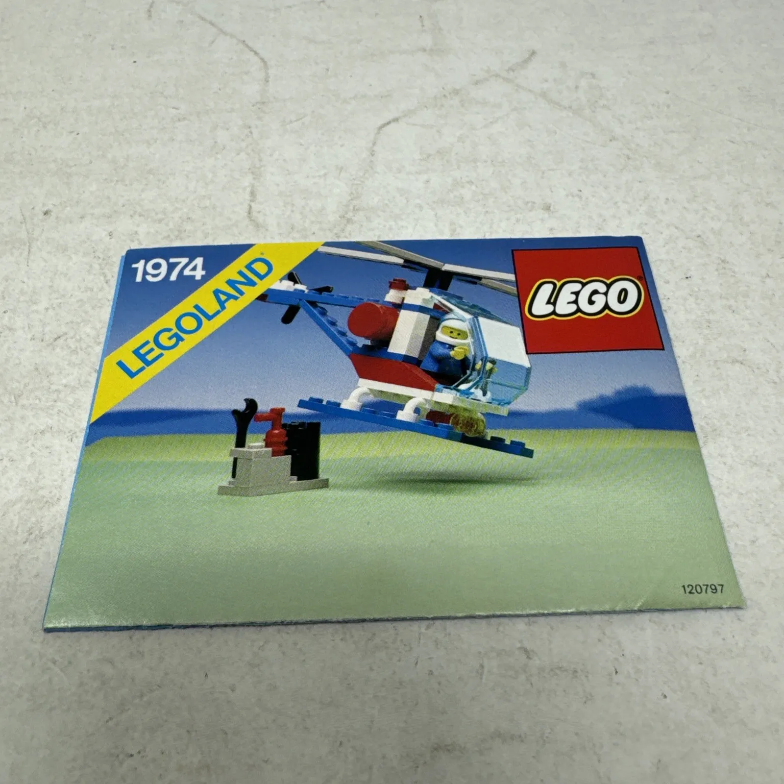 Vintage Lego Set #1974 LegoLand Flyercracker 1989 INSTRUCTION MANUAL Booklet