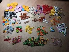 LEGO BULK LOT OF MINIFIGURE KITCHEN UTENSIL CUPS POTS FOOD MORE