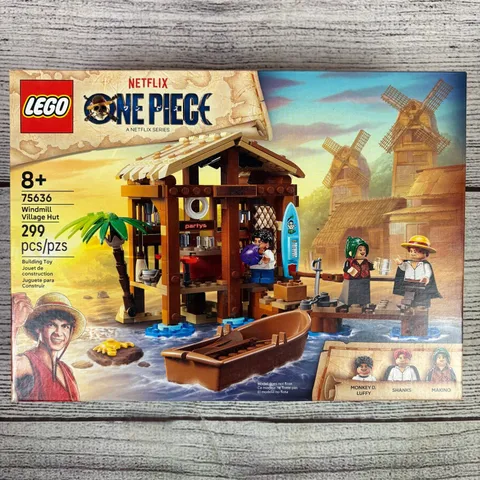Lego Netflix One Piece (2025) 299pc Windmill Village Hut Set SEALED #75636