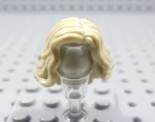 LEGO Tan Blonde Long Wavy Hair Minifig AC