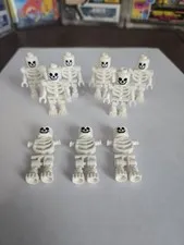 LEGO BULK LOT OF WHITE SKELETON MIIFIGURES