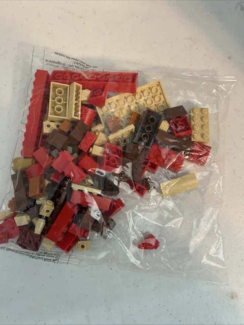 Lego Replacement bag Reds, Tan, and Browns