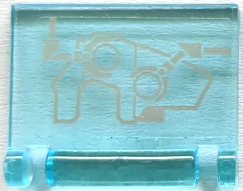 LEGO Trans-Light Blue Minifigure, Utensil Book Cover with Infinity Gauntlet / Go