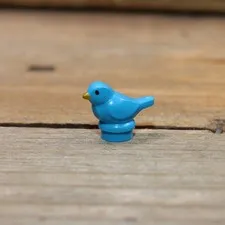 LEGO Dark Azure Bird Small with Black Eyes Animal Blue Minifigure 41835pb01