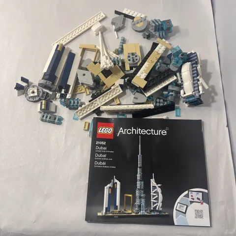 LEGO Architecture Skylines Dubai 21052 As-Is Parts w/ Instruction Manual