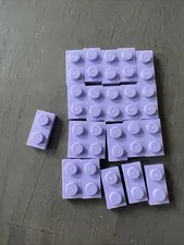 LEGO 3023 Lavender Plate 1x2 - 21 Pieces