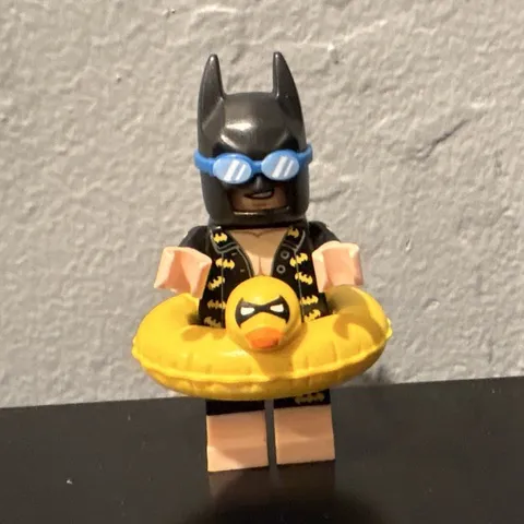 LEGO Batman Minifigure pool time from The LEGO Batman Movie SMF