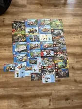Huge LEGO Instruction Manual Lot City Marvel DC Minecraft Chima Scooby Doo 35+