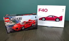 LEGO Speed Champions Ferrari F40 Supercar 318 pcs Complete Set w/ Mini Poster