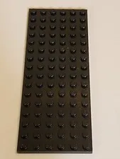LEGO 6x16 Black Plate w/ Studs 3027 