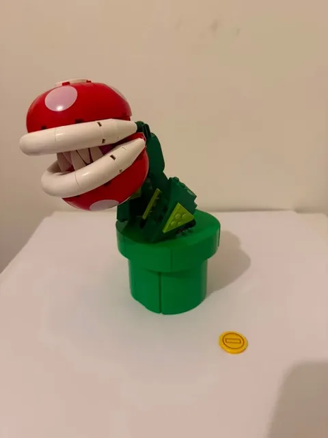 LEGO Super Mario 71426 Piranha Plant – Missing 1 Coin – No Box or Manual
