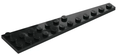 Lego Part 47397 LEFT Black WEDGE PLATES 12 x 3 Qty 1 BK1