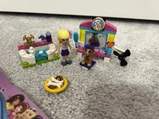 LEGO Friends Puppy Pampering Mixed Lot Dog Figure & Printed Parts Multicolor
