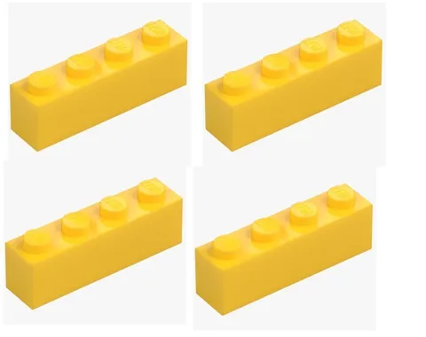 LEGO ® 4x brick 1x4 yellow bright yellow 3010 301024 building block spare part brick New