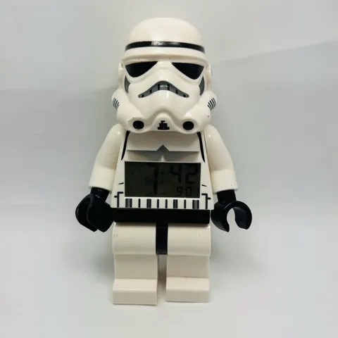 LEGO Star Wars Mini-Figure Light Up Alarm Clock STORMTROOPER WORKS