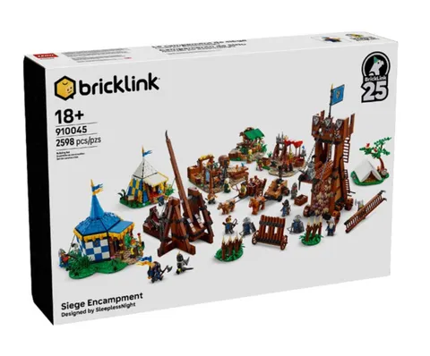 Lego 910045 BrickLink Siege Encampment 2598pcs Sealed New Retired Castle Set