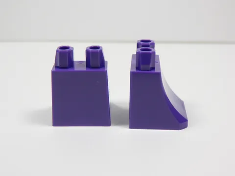 LEGO Lot of 2 Dark Purple Blank Plain Dress Skirt Minifig I2