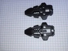 2 Bionicle Lego 44138 in Black Rahkshi Foot Feet Genuine Lego WYSIWYG 2 pcs