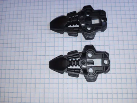 2 Bionicle Lego 44138 in Black Rahkshi Foot Feet Genuine Lego WYSIWYG 2 pcs
