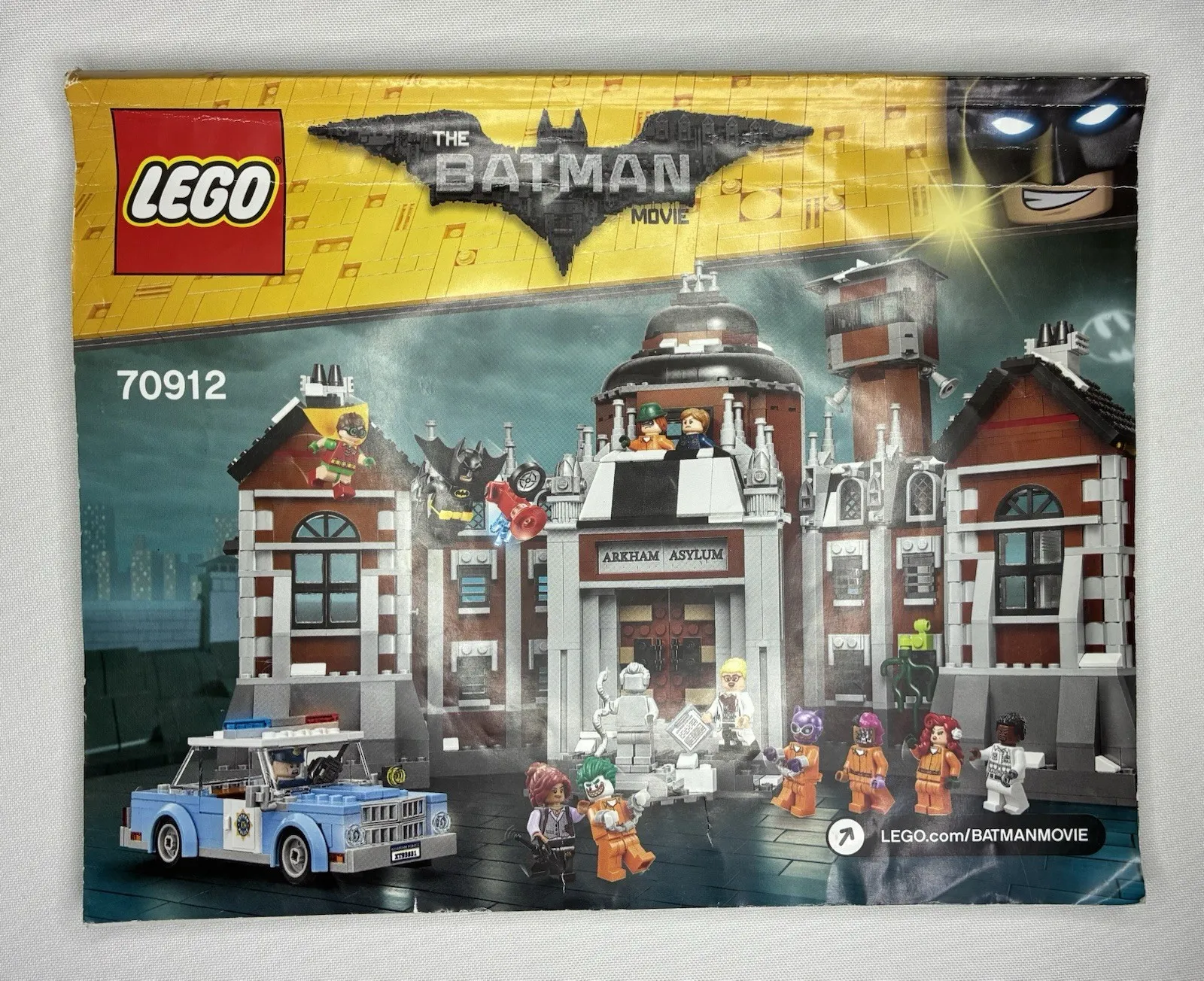 LEGO Batman Movie 70912 Arkham Asylum Instruction Manual Book Genuine Original