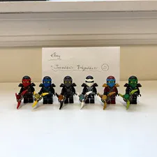 LEGO NINJAGO Deepstone Minifigures FULL SET GENUINE, NO CRACKS w aeroblades
