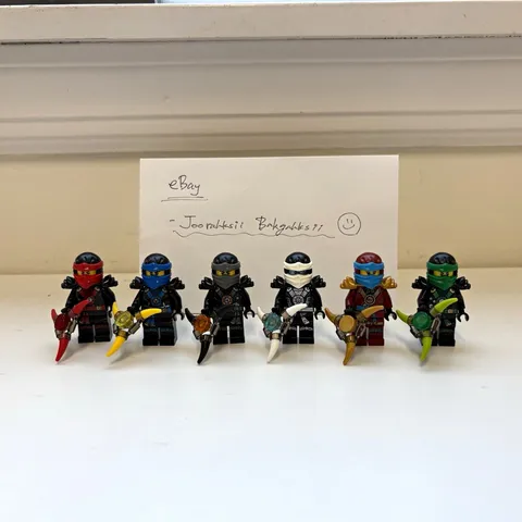 LEGO NINJAGO Deepstone Minifigures FULL SET GENUINE, NO CRACKS w aeroblades