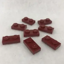 LEGO 3023 Dark Red Plate 1 x 2 (x8)